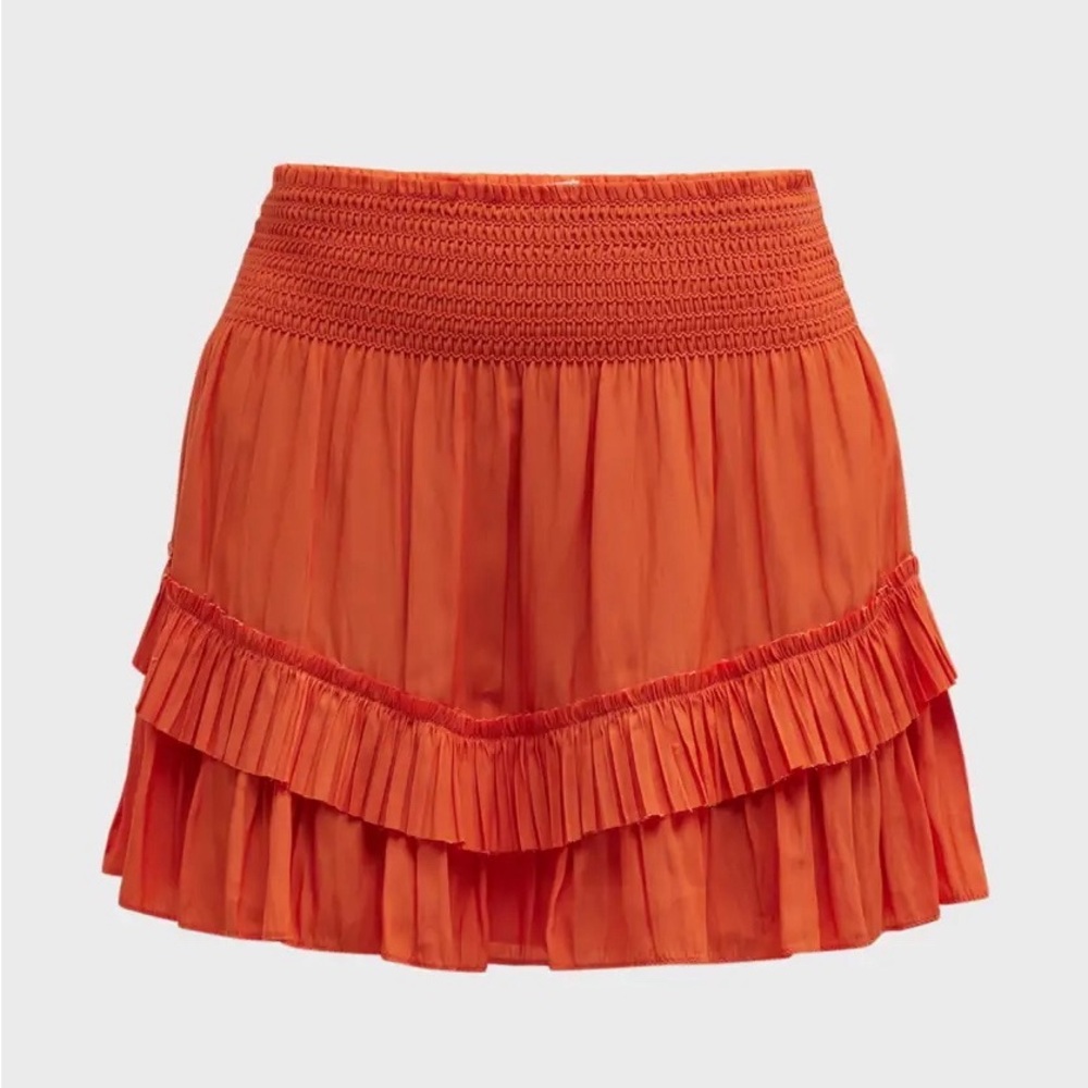 Ramy Brook Vibrant Orange Mini Skirt